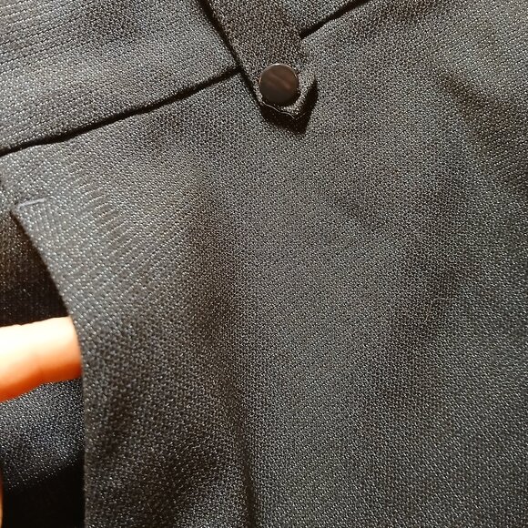 LOFT "Julie" Navy/Black Tweed Print Wide Leg High Waist Trousers - Picture 8 of 12